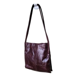 Wilsons Leather Pelle Studio Brown Leather Shoulder Handbag Vintage